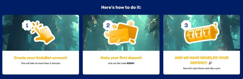 Kodabet Casino NZ welcome bonus 100% up to $200 plus 100 free spins on Big Bass Bonanza for new players.