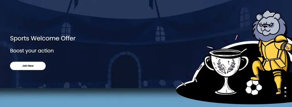 LiliBet sportsbook welcome offer banner showing a 100% sports bonus promotion