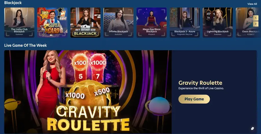 Live Casino at Lucky Dreams