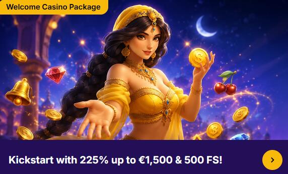 Jasminslots welcome package promotion image