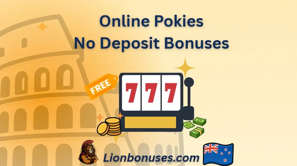 Online pokies no deposit bonuses for New Zealand players with free spins and real money rewards