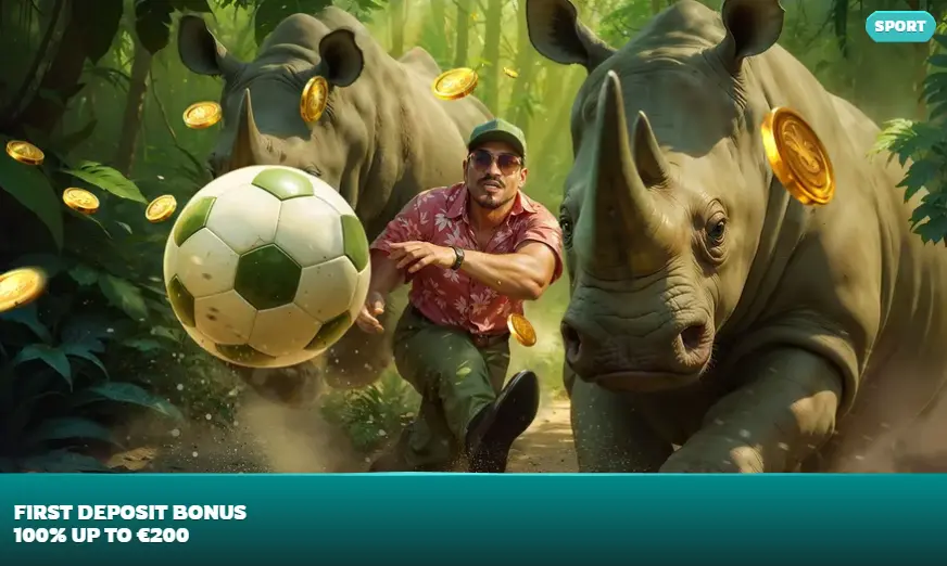 Playio sports first deposit bonus offering 100% up to €200