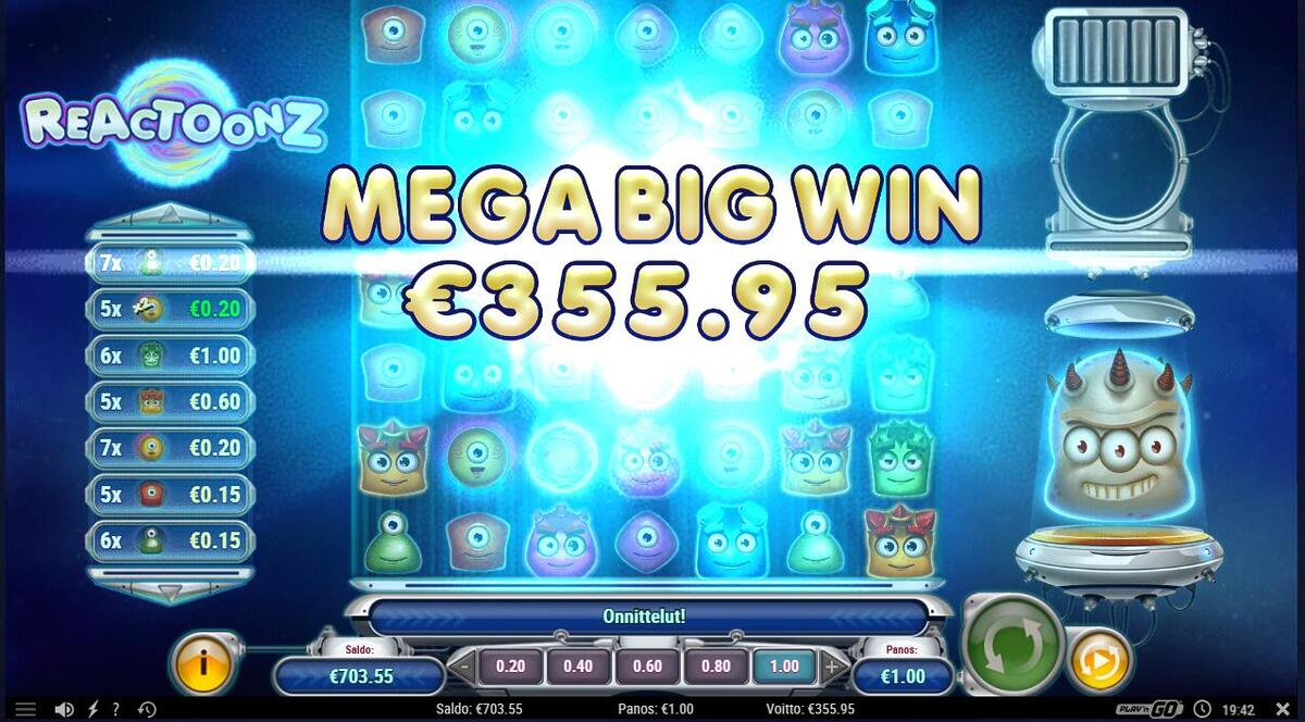 Reactoonz – Karhubet (355.9 EUR / 1 bet) | Kapteni85