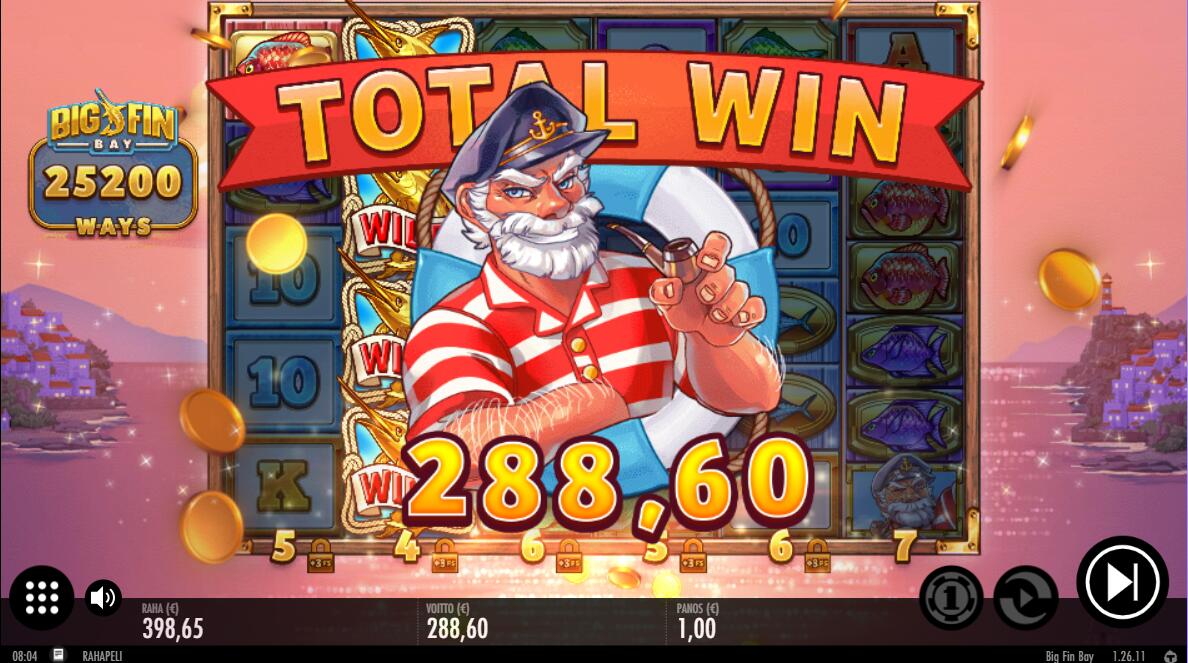 Big Fin Bay – Spinz (288.6 EUR / 1 bet) | kapteni85