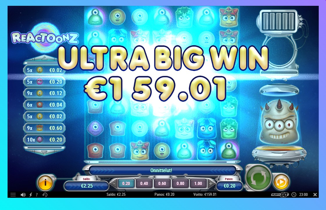 Reactoonz – Wildz (159 EUR / 0.2 bet) | Rikssoni