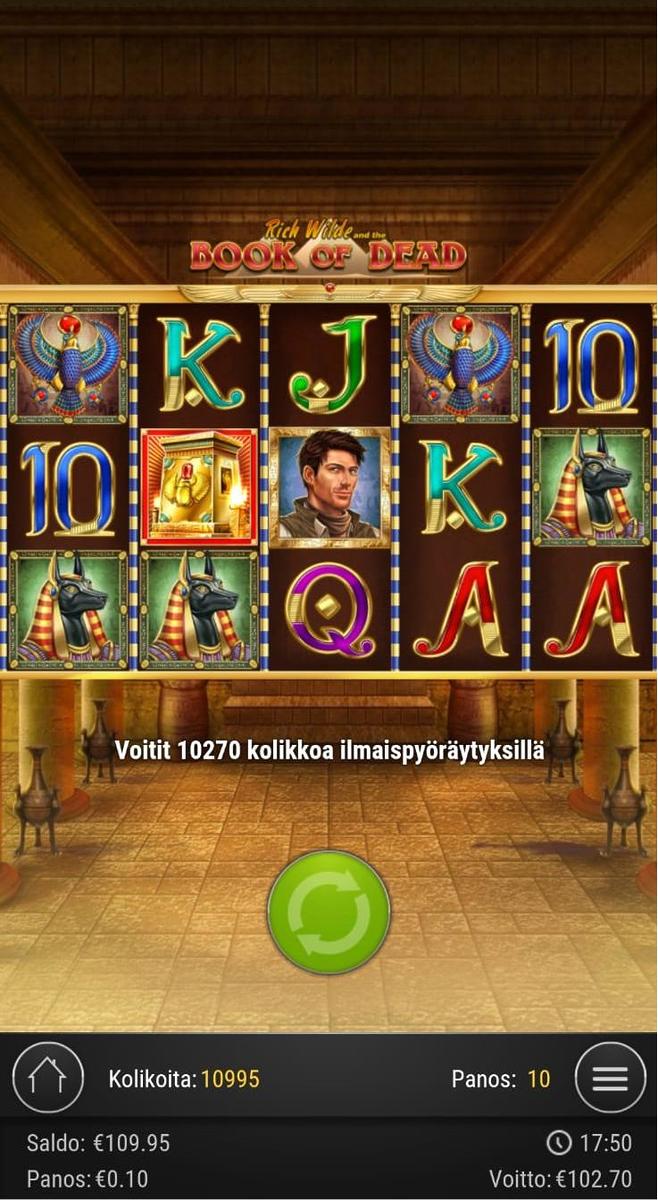 Book Of Dead slot machine online casino gambling big win