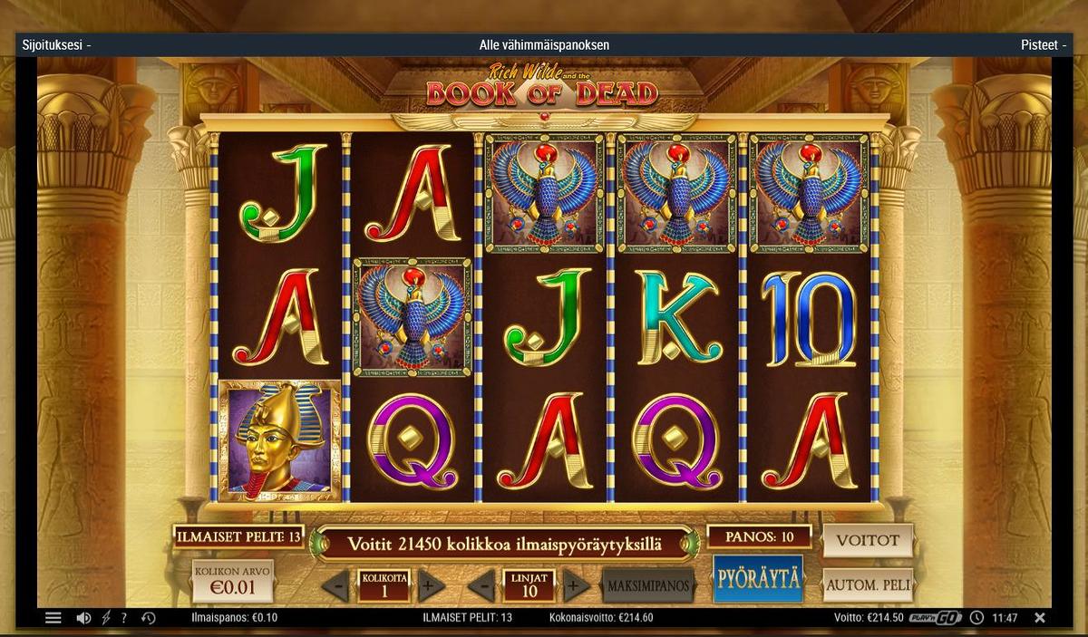 Book Of Dead slot machine online casino gambling big win