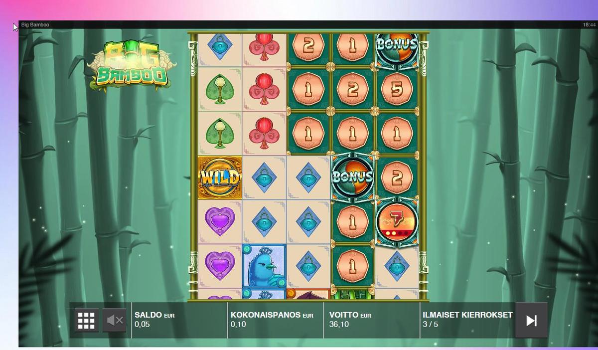 Big Bamboo slot machine online casino gambling big win