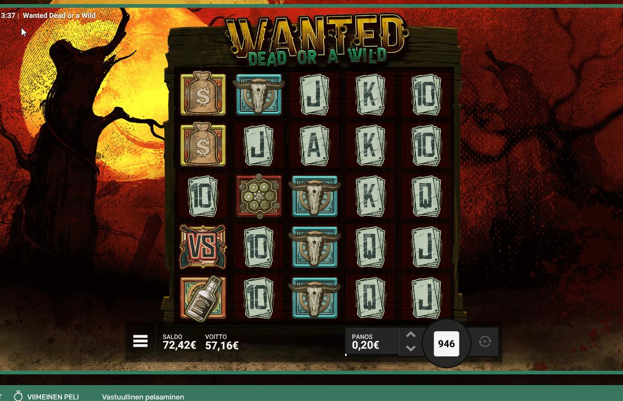 Wanted Dead Or A Wild slot machine online casino gambling big win