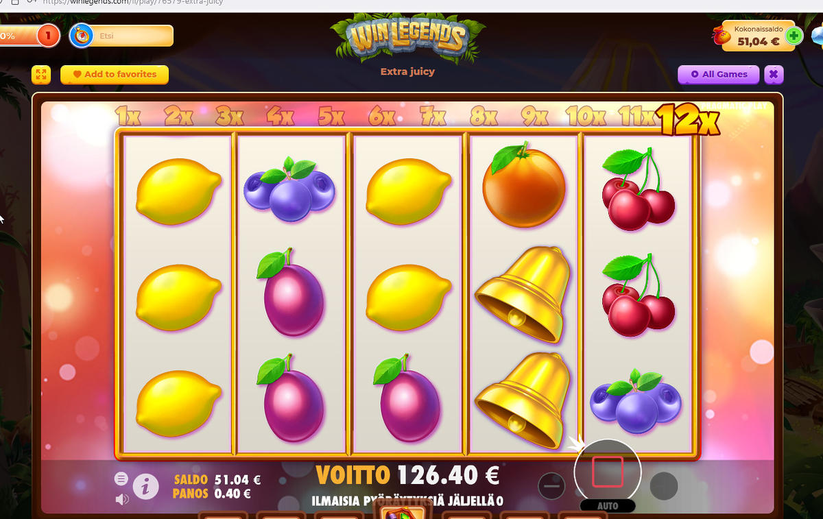 Extra Juicy slot machine online casino gambling big win