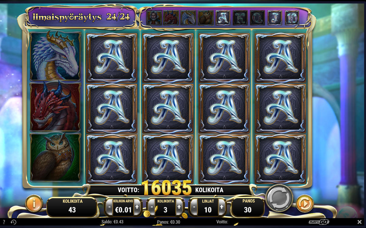 Rise Of Merlin slot machine online casino gambling big win