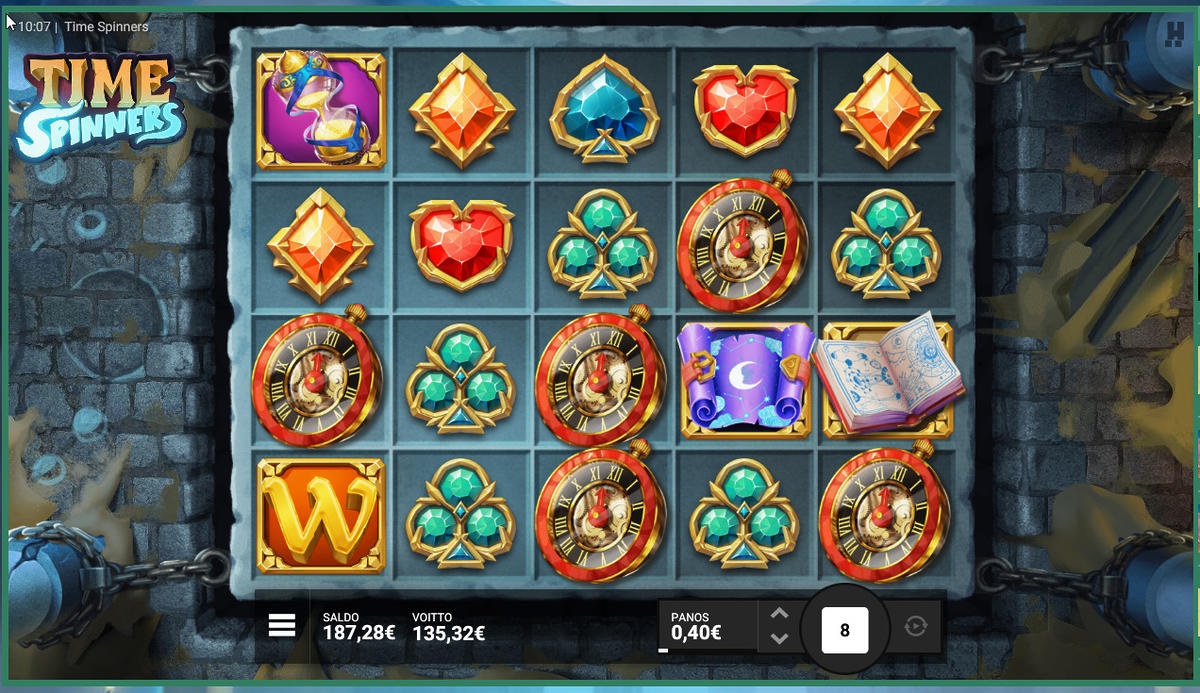 Time Spinners slot machine online casino gambling big win