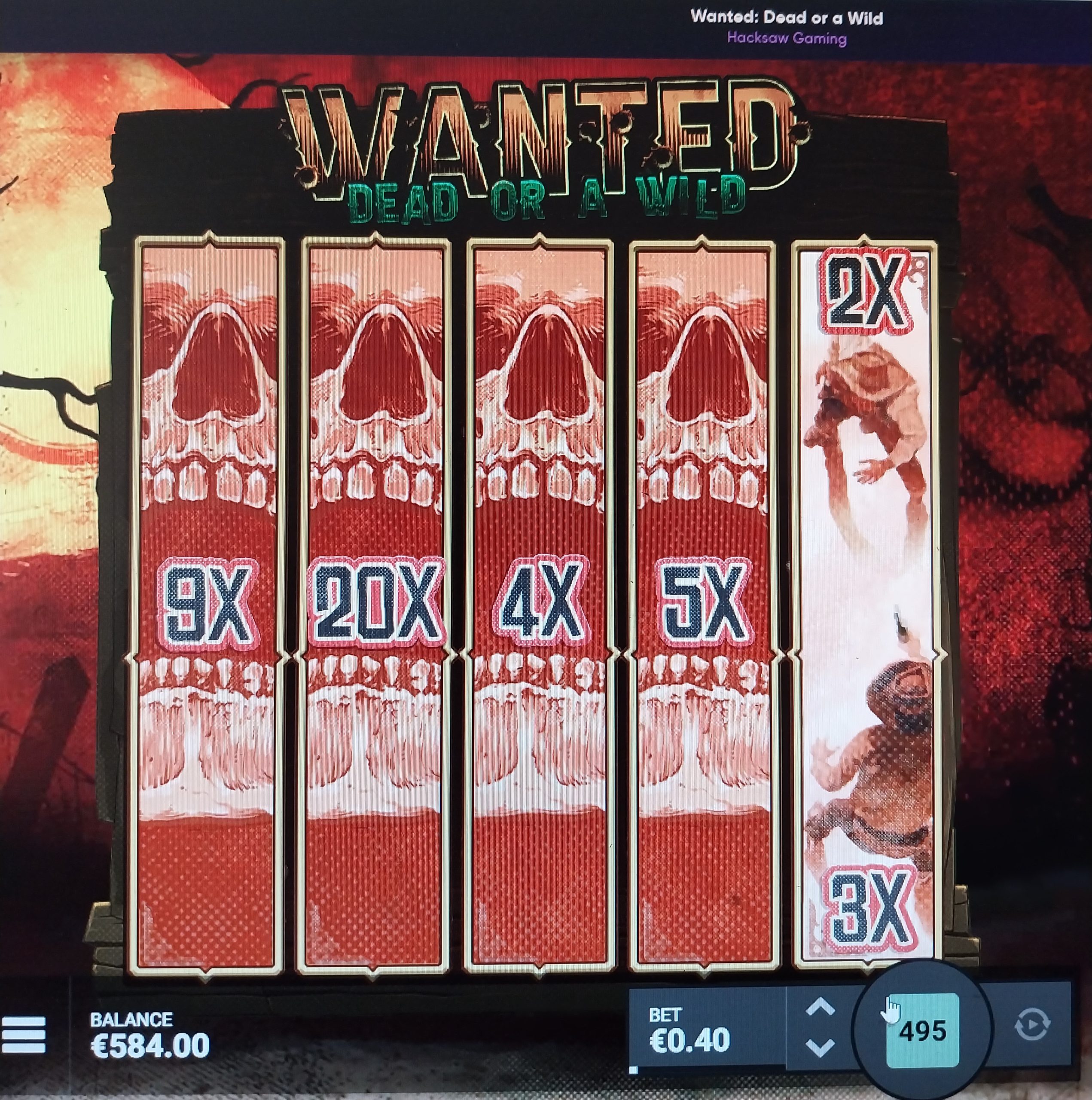 Wanted Dead or a Wild – Kingmaker (4920 eur / 0.40 bet) | verotoni