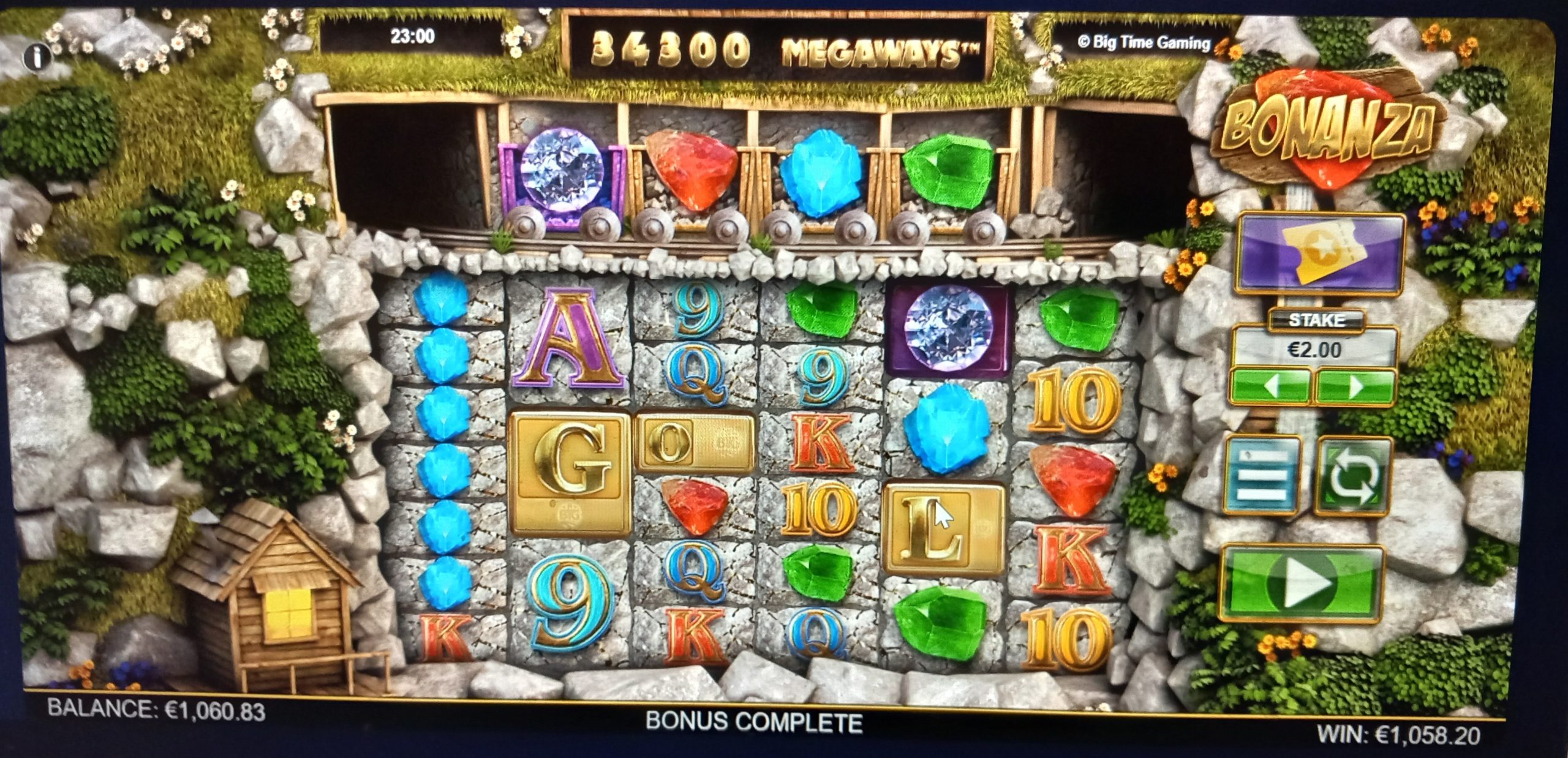 Bonanza Megaways – UltraCasino (1058.20 eur / 2.00 bet) | juugeli1