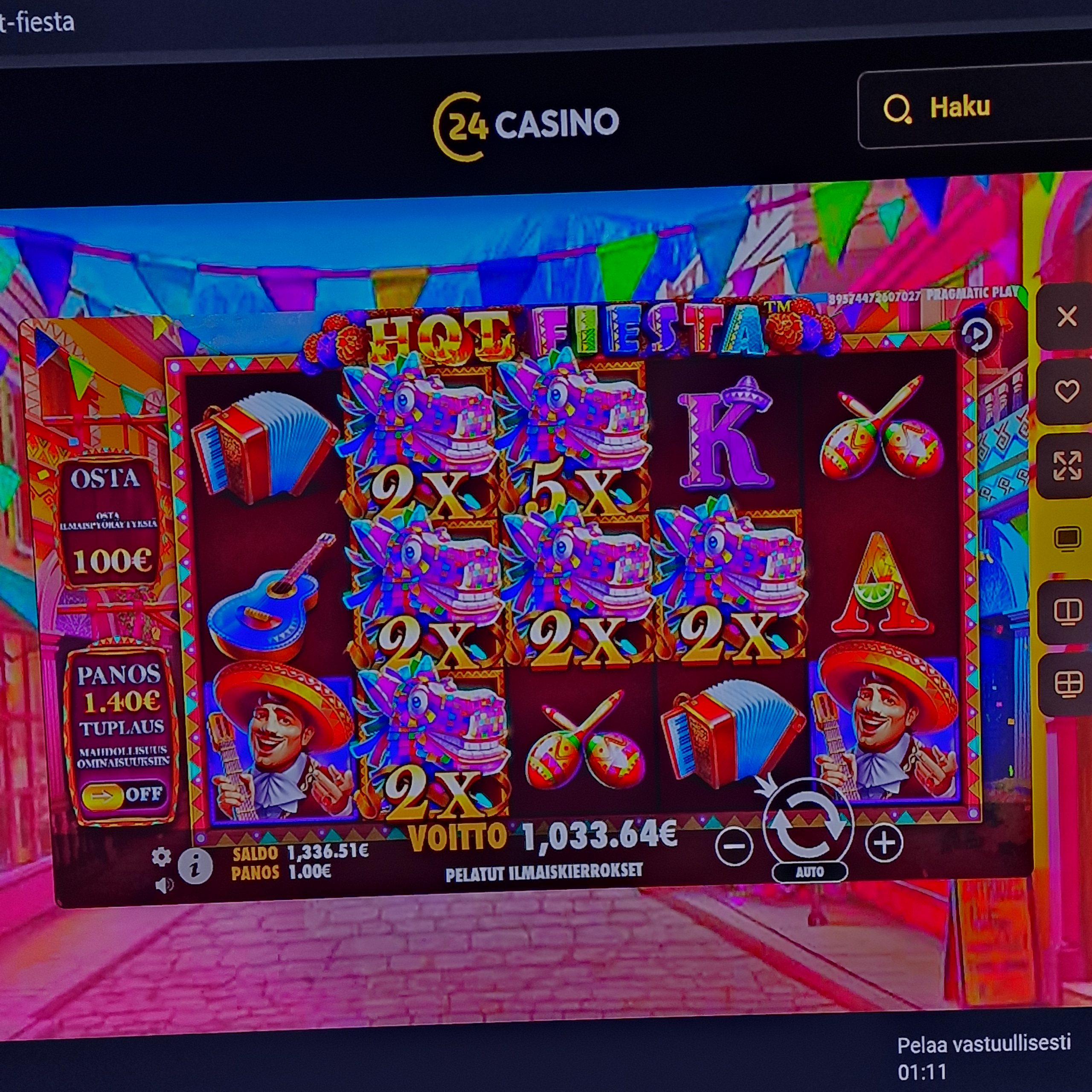 Hot Fiesta – 24Slots (draft) (1033.64 eur / 1 bet) | Juusoo