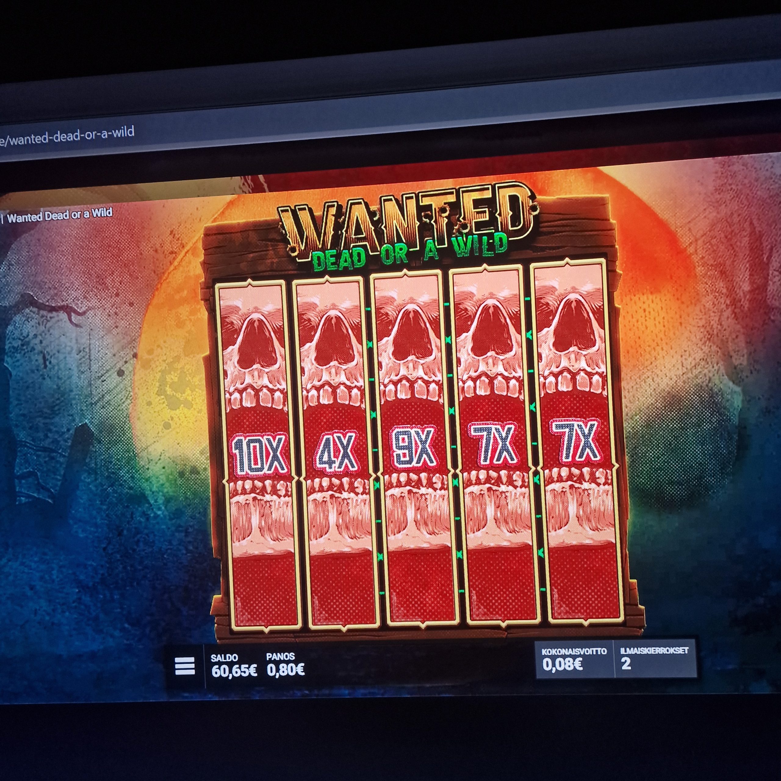 Wanted Dead or a Wild – Kanuuna (8880.16 eur / 0.8 bet) | Juusoo
