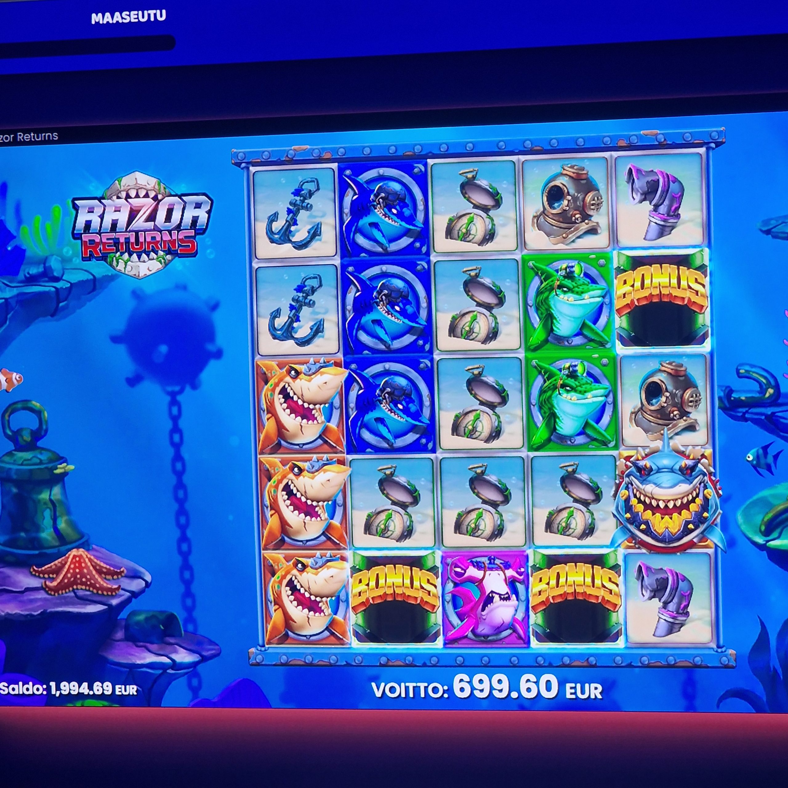 razor returns – Budsino (699.6 eur / 1.1 bet) | Juusoo
