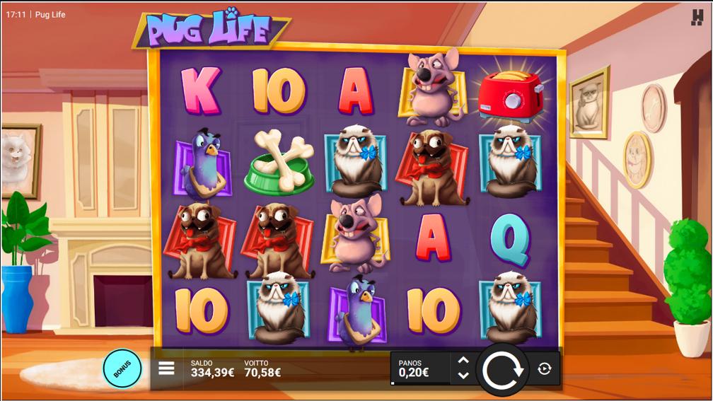 Pug Life – 21 Casino (70.58 eur / 0.2 bet) | Miguelson