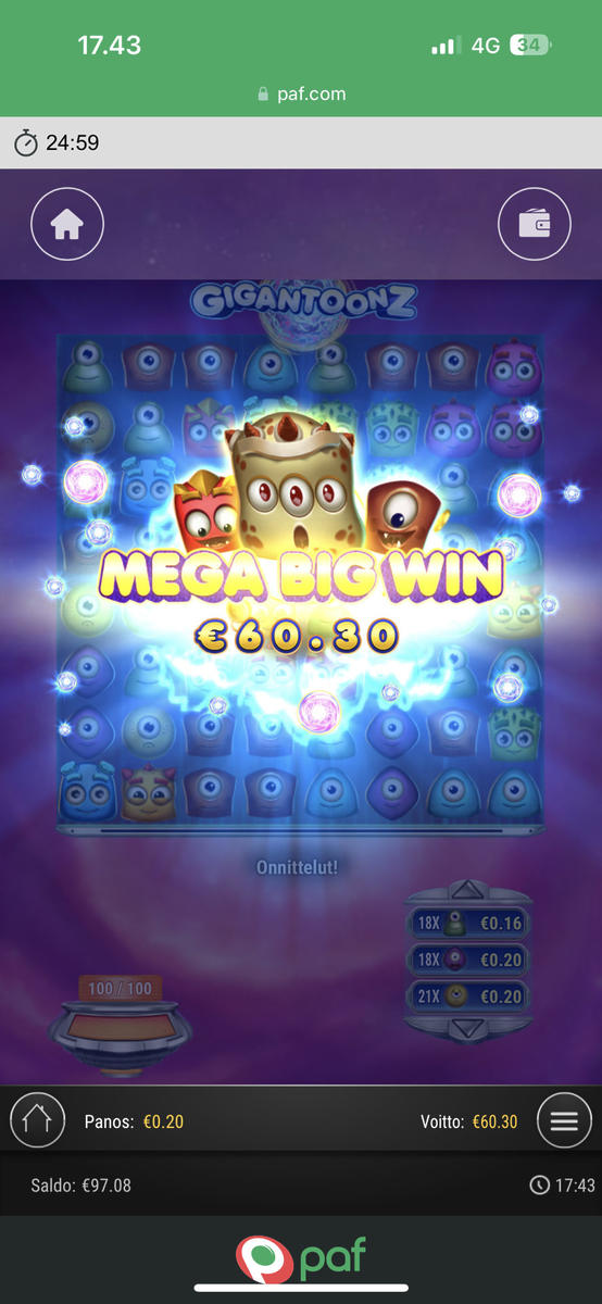 Gigantoonz slot machine online casino gambling big win