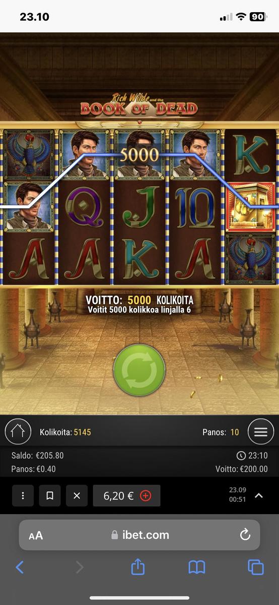 Book Of Dead slot machine online casino gambling big win