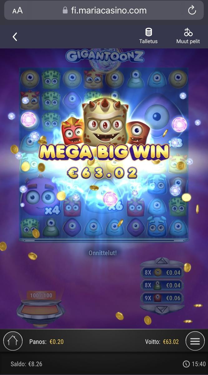 Gigantoonz slot machine online casino gambling big win