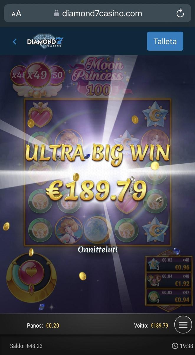 Moon Princess 100 slot machine online casino gambling big win