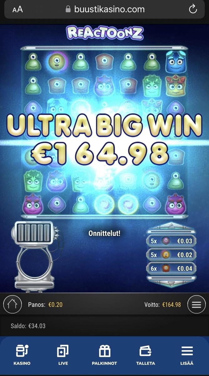 Reactoonz slot machine online casino gambling big win