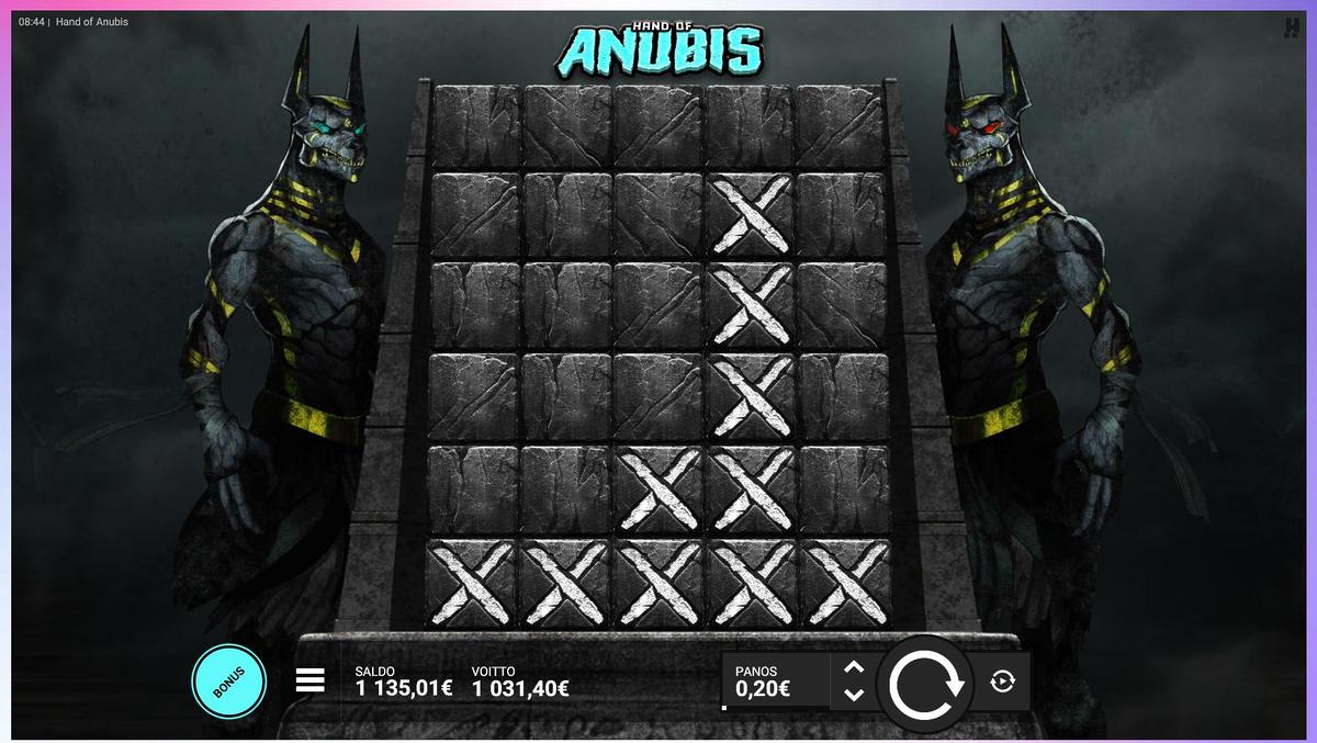 Hand Of Anubis slot machine online casino gambling big win