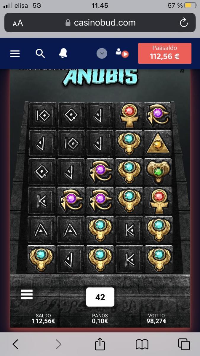 Hand of Anubis – CasinoBuck (98.27 eur / 0.10 bet) | Humtsaga