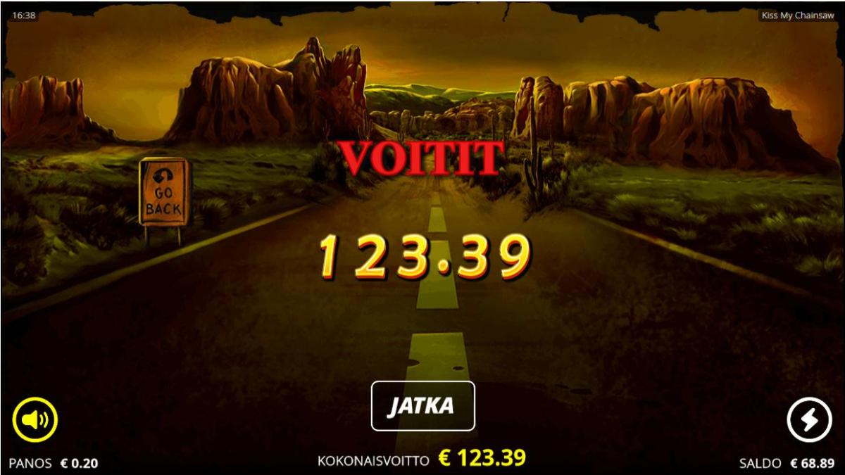 kiss my chainsaw – 21 Casino (123.39 eur / 0.2 bet) | Miguelson