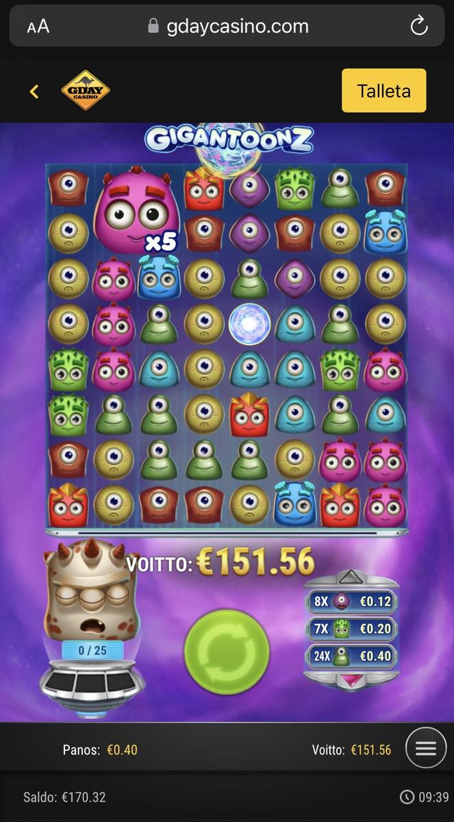 Gigantoonz slot machine online casino gambling big win