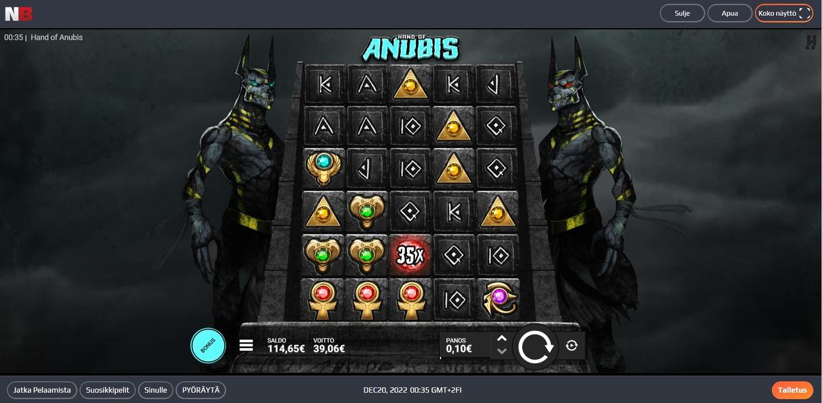 Hand Of Anubis slot machine online casino gambling big win