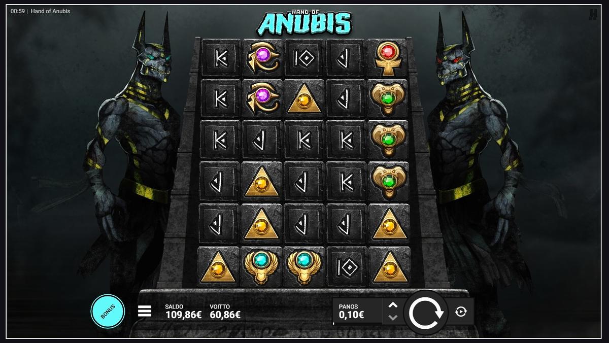 Hand Of Anubis slot machine online casino gambling big win