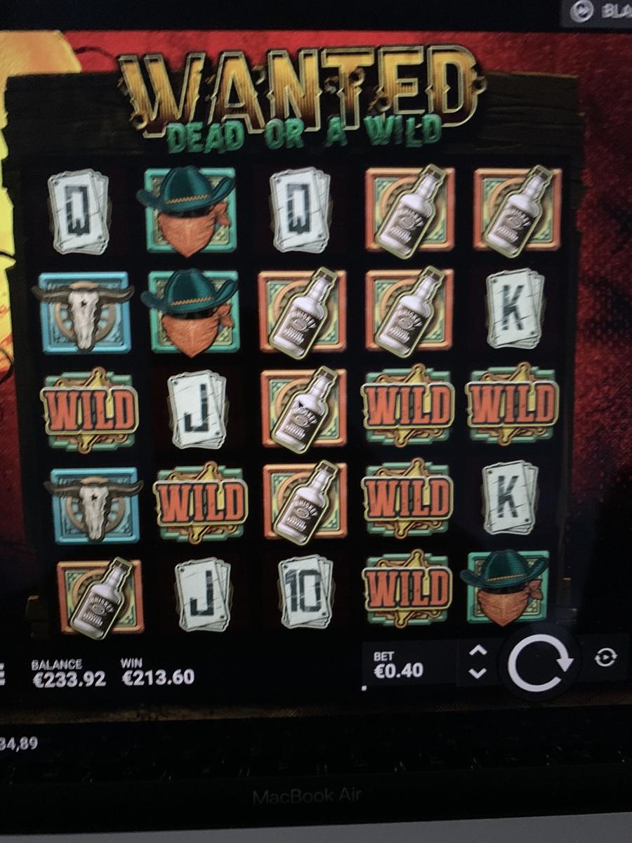 Wanted Dead Or A Wild slot machine online casino gambling big win