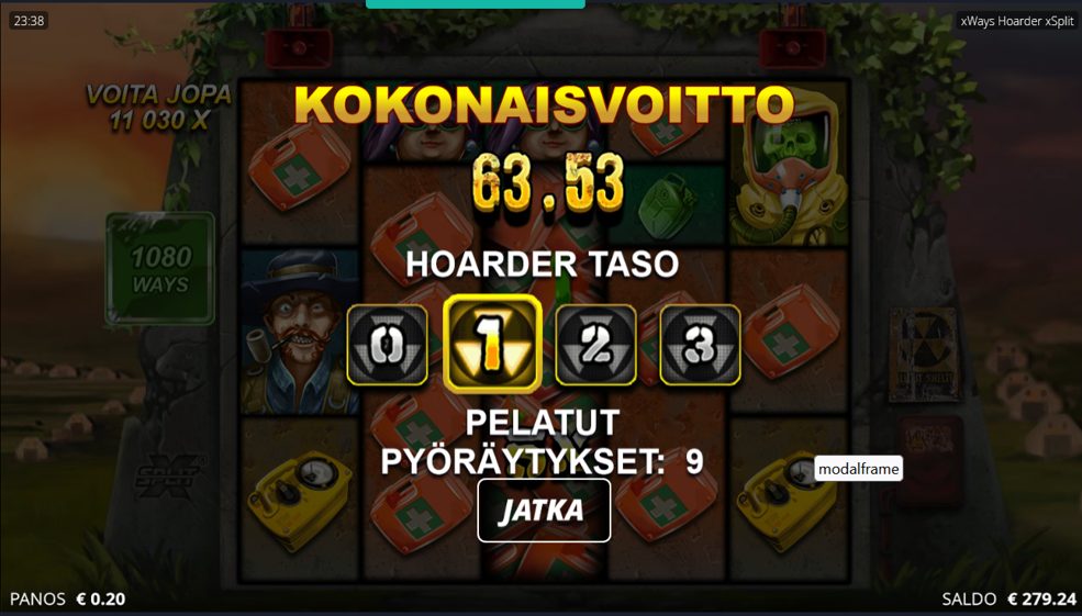 xWays Hoarder xSplit – Nubet (63.53 eur / 0.2 bet) | Miguelson