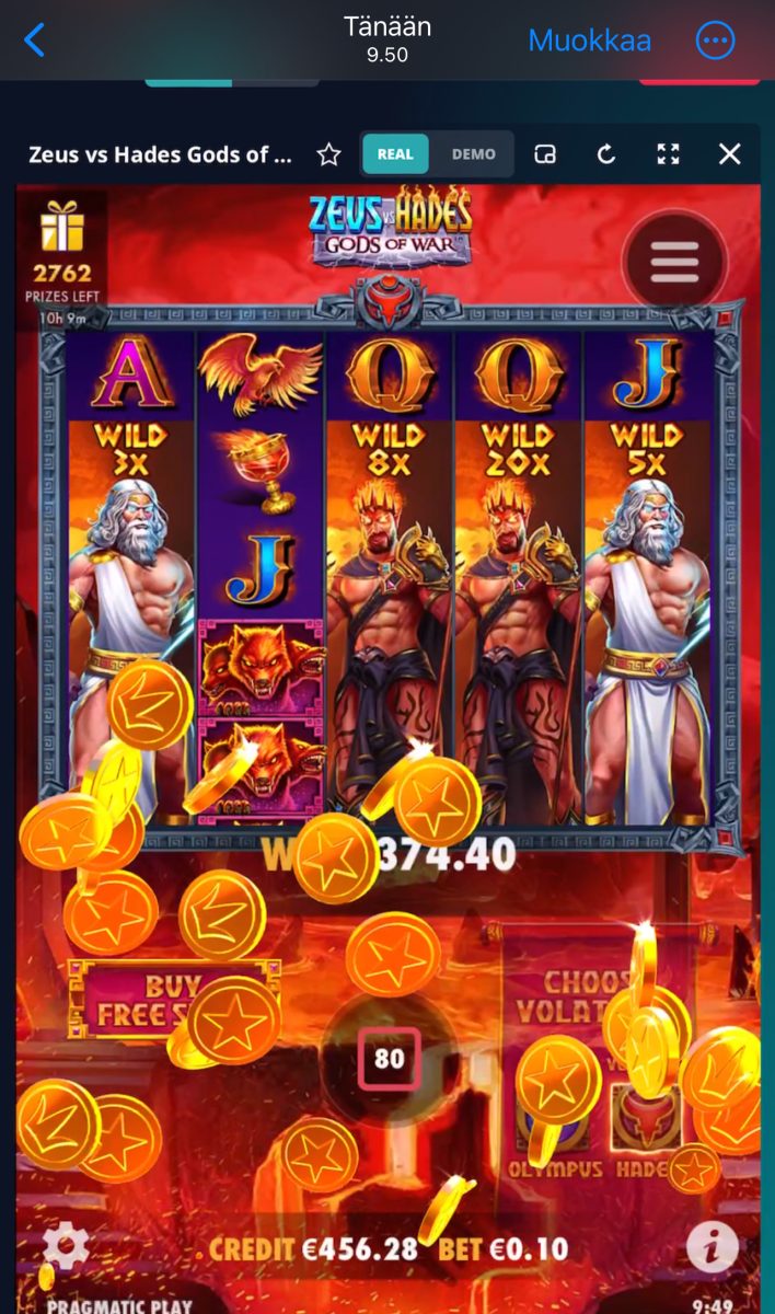Zeus vs Hades – Novibet (374.40 eur / 0.1 bet) | Tiinakir