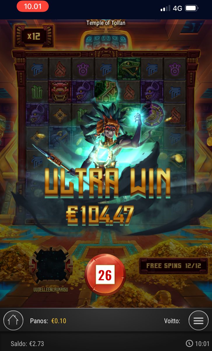 temple of tollan – NetBet (104.47 eur / 0.1 bet) | Tiinakir