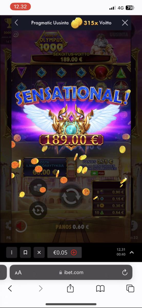 gates of olympus 1000 – Ibet (189 eur / 0.60 bet) | Kalakalle