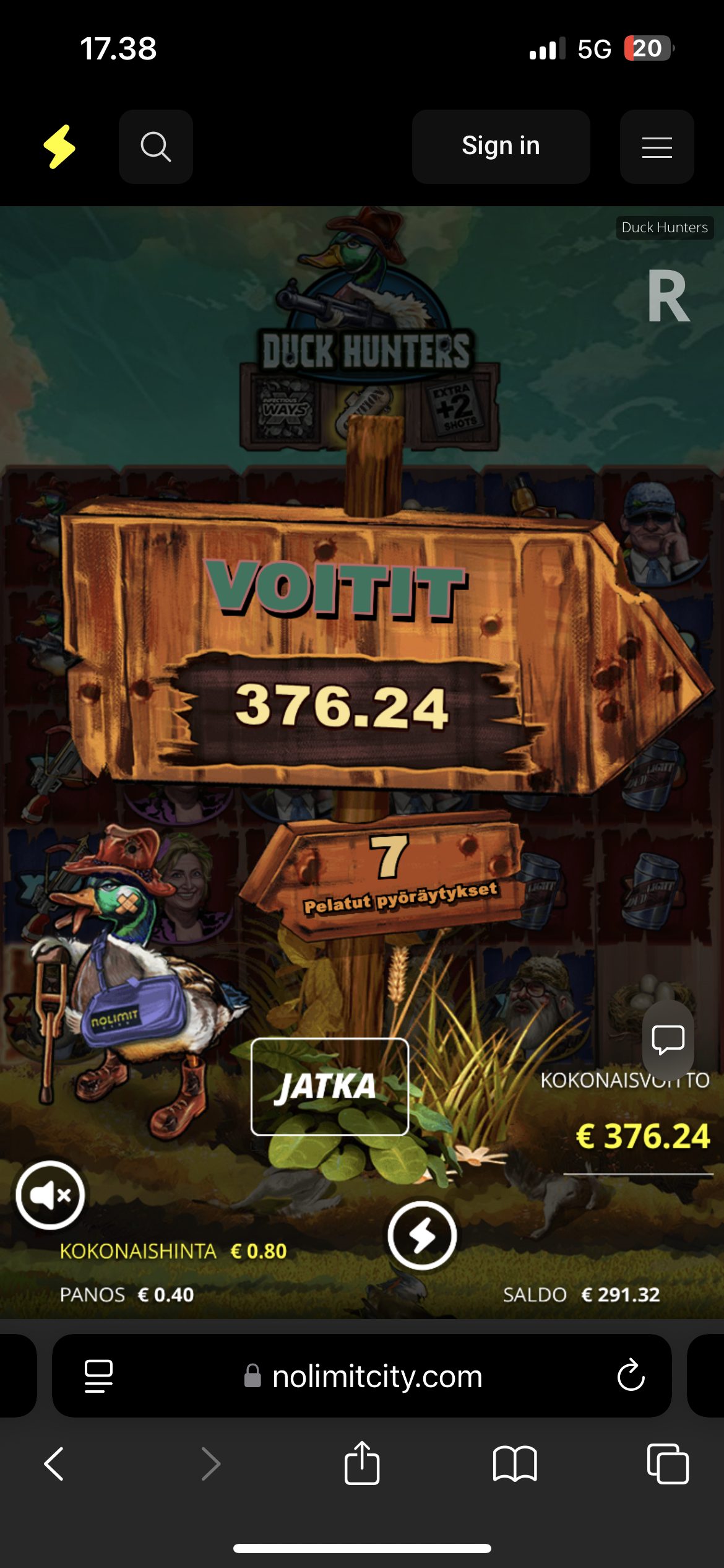 Duck Hunters – Budsino (376.24 eur / 0.4 bet) | coobra