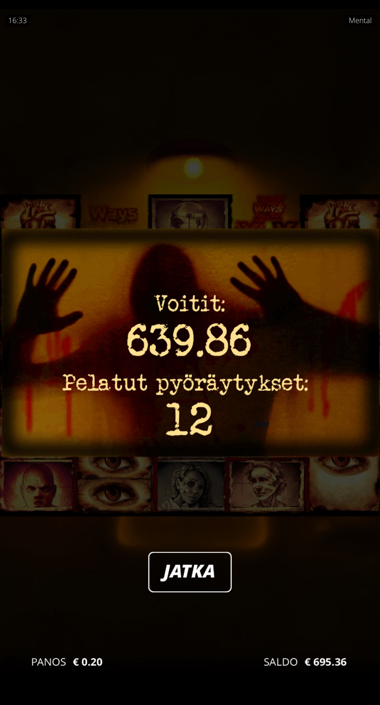 Mental – Wildz (639.86 eur / 0.20 bet) | Tiinakir