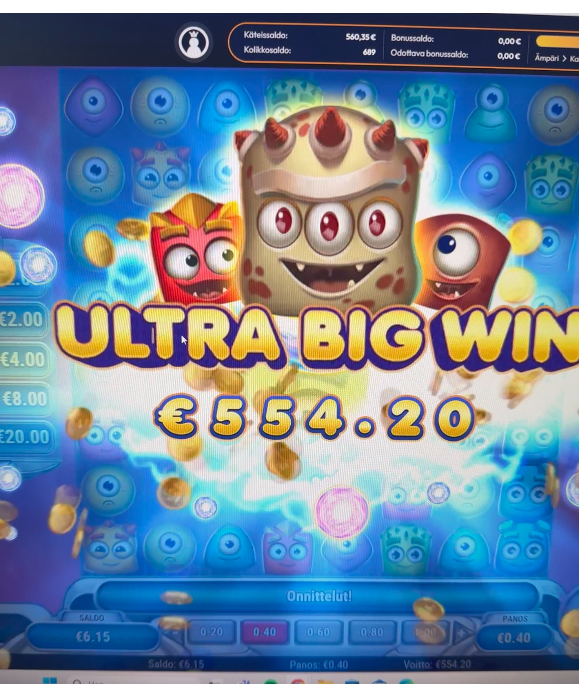 Gigantoonz – Kunkku (554.20 eur / 0.40 bet) | Ihalaiska
