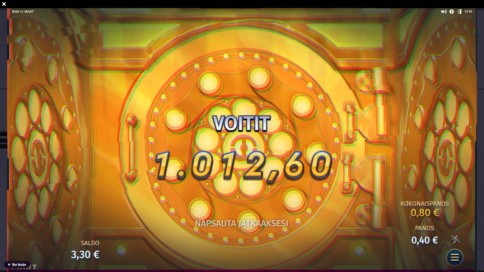 win-o-mart – Jokeri (1012.60 eur / 0.4 bet) | Lerstrand