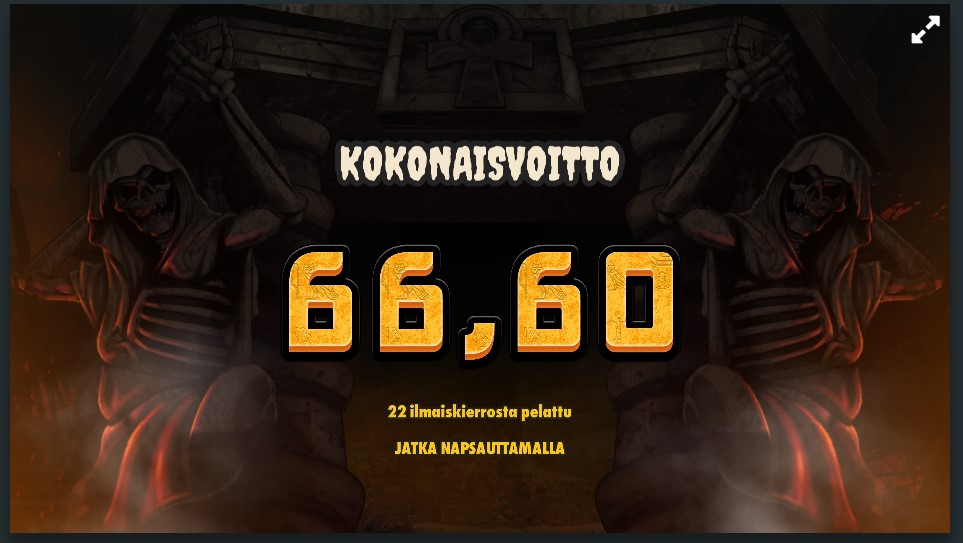 Hand of Anubis – Unibet (66.60 eur / 0.10 bet) | kalsarini