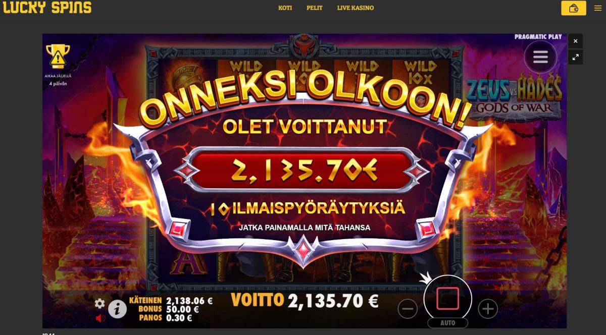 Zeus vs Hades – LuckySpins (2135.70 eur / 0.3 bet) | unbea10
