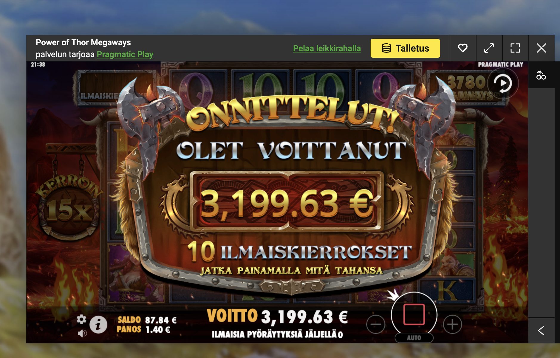 thor – Unibet (3199 eur / 1 bet) | mause