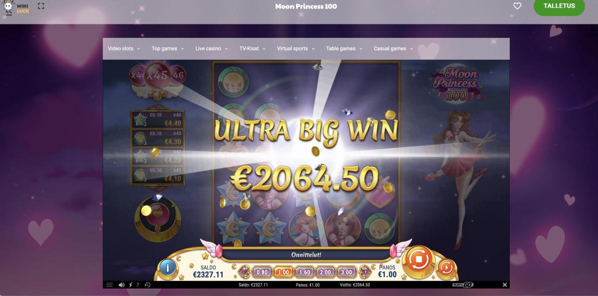 Moon princess 100 – Wiki Luck (draft) (2064 eur / 1 bet) | mauset