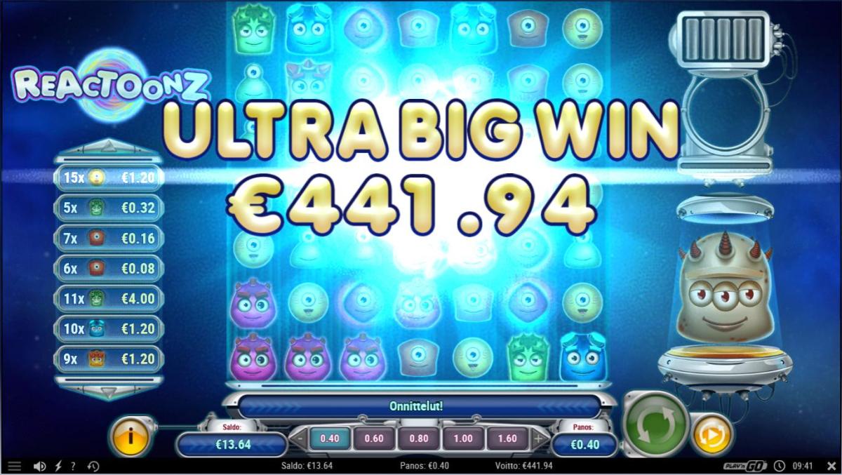 Reactoonz – Budsino (441.94 eur / 0.4 bet) | Annero