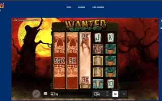 Wanted Dead or Alive – Buusti (draft) (340 eur / 0.20 bet) | thompson77
