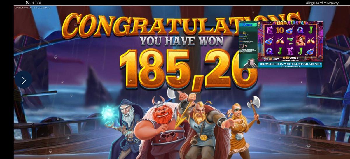 vikings unleashed - NordicBet (185.2 eur / 0.2 bet) | Blad3rwing