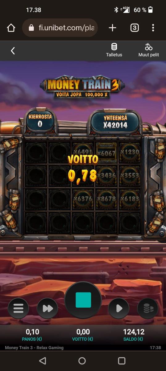 Money Train 3 slot machine online casino gambling big win